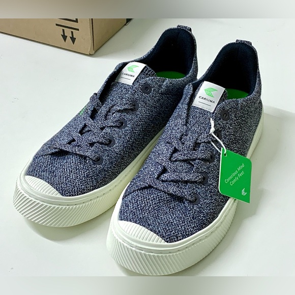 Men's 10 Cariuma Rubber Toe Recycled Organic Fiber Cork Lined Brazilian Sneakers - Picture 3 of 16